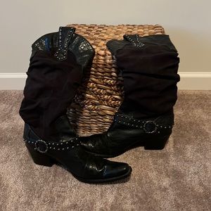 J. Renee, Montana style, black, women’s boots (cowgirl style)